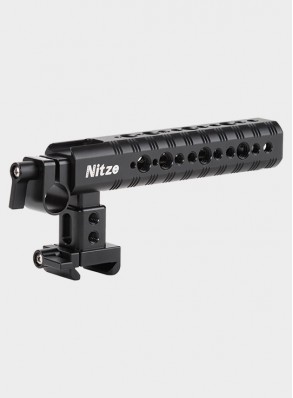 Nitze NATO Top Handle with Cold Shoe and 15mm Rod Clamp - PA14