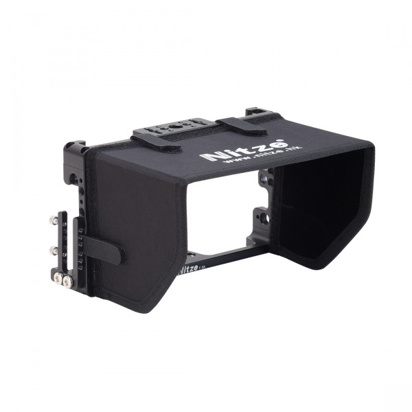Nitze Monitor Cage with Sunhood for TVLogic F5A 5.5” - TP2-F5A