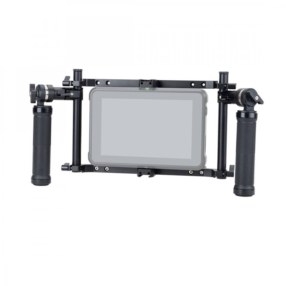 INITZE Director’s Monitor Cage with Adjustable Handles for 7”and 9” LCD Monitors JSQ-002 