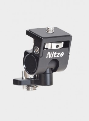 Nitze Elf Series Monitor Holder (3/8"-16 Arri Locating Pins to 1/4"-20 Screw) - N54-F4