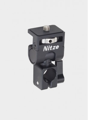 Nitze Elf Series Monitor Holder (15mm Rod clamp to 1/4"-20 Screw) - N54-F5