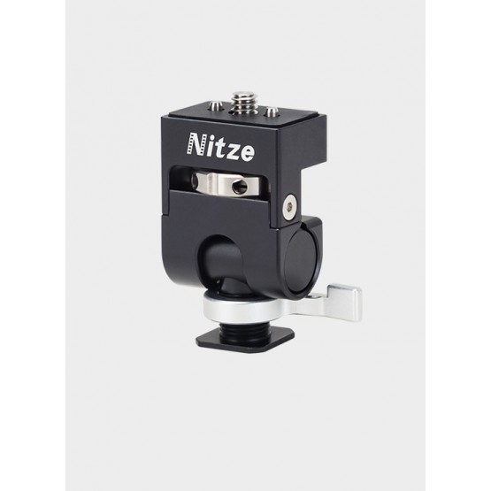 Nitze Elf Series Monitor Holder (QR Cold Shoe to 1/4"-20 Screw with ARRI Locating Pins) - N54-G1