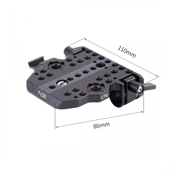 Nitze Top Plate for Canon C70 Camera - T-C01