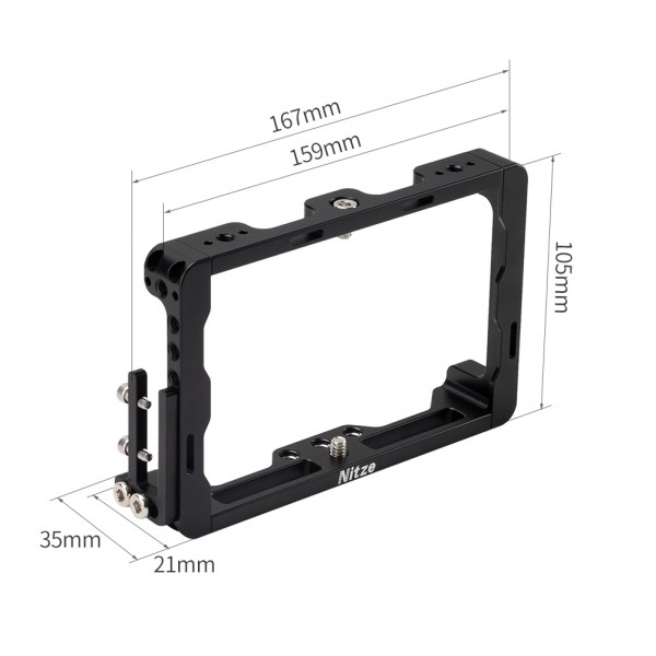Nitze Monitor Cage for Blackmagic Video Assist 5” 3G - TP-BMD5