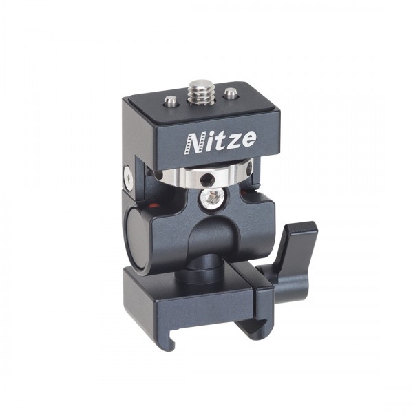 Nitze Elf Series Monitor Holder (NATO Clamp to 1/4"-20 Screw with ARRI Locating Pins) - N54-G2