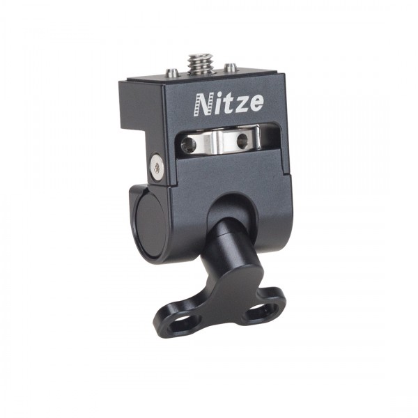 Nitze Elf Series Monitor Holder (1/4"-20 Screw to 1/4"-20 Screw with ARRI Locating Pins) - N54-G3