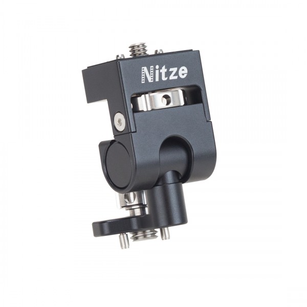 Nitze Elf Series Monitor Holder (3/8"-16 Arri Locating Pins to 1/4"-20 Screw with ARRI Locating Pins) - N54-G4