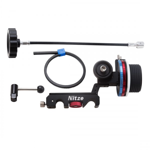 Nitze Follow Focus Kit with Gear Ring, Crank and Whip - MF15B-KIT