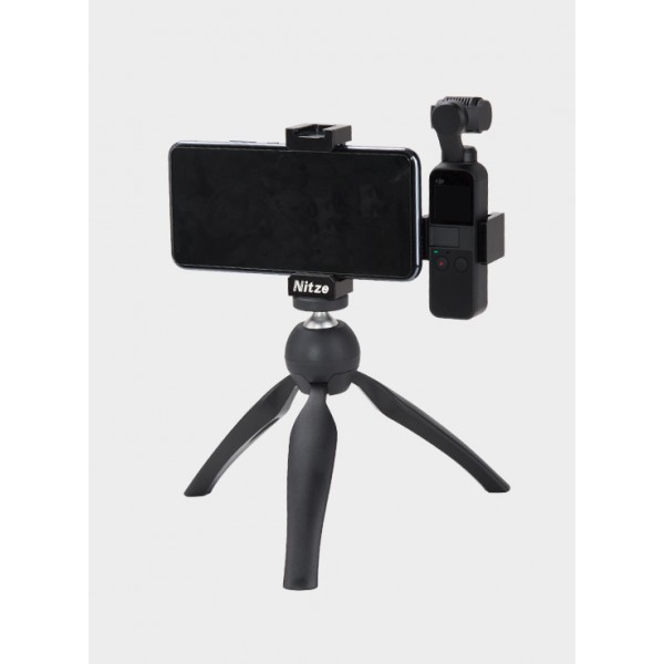 Nitze Handheld Phone Holder with Mini Tripod for D...